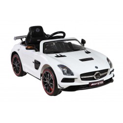 Coche electrico MERCEDES SLS deportivo blanco