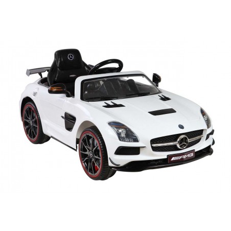 Coche electrico MERCEDES SLS deportivo blanco