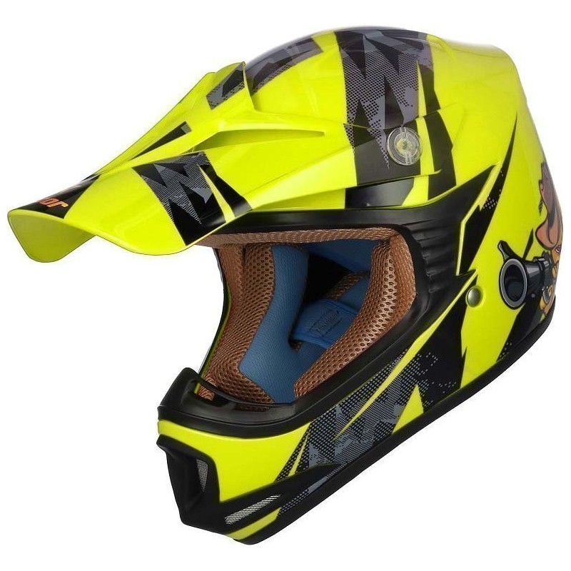 Casco shiro MTR MX-306 fluor