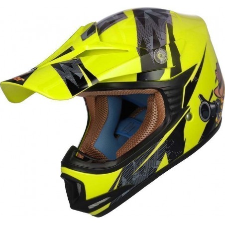 Casco shiro MTR MX-306 fluor
